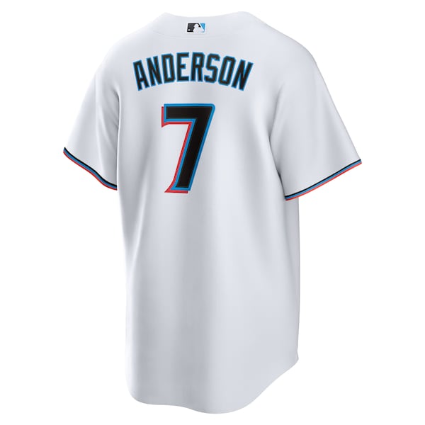 Tim Anderson Miami Marlins Nike Home Replica Player Jersey - White