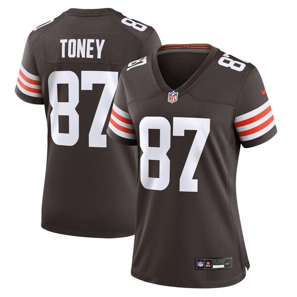 Kadarius Toney Cleveland Browns Nike Women's Team Game Jersey -  Brown