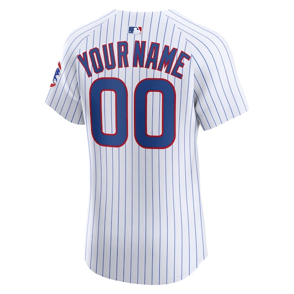 Chicago Cubs Nike Home Elite Custom Jersey - White