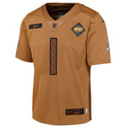 Ahmad Sauce Gardner New York Jets Nike Youth 2023 Salute To Service Limited Jersey - Brown