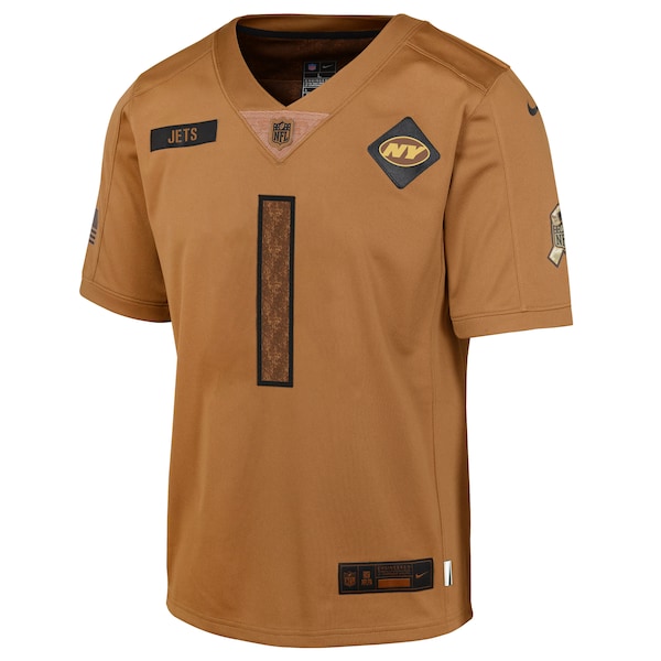 Ahmad Sauce Gardner New York Jets Nike Youth 2023 Salute To Service Limited Jersey - Brown