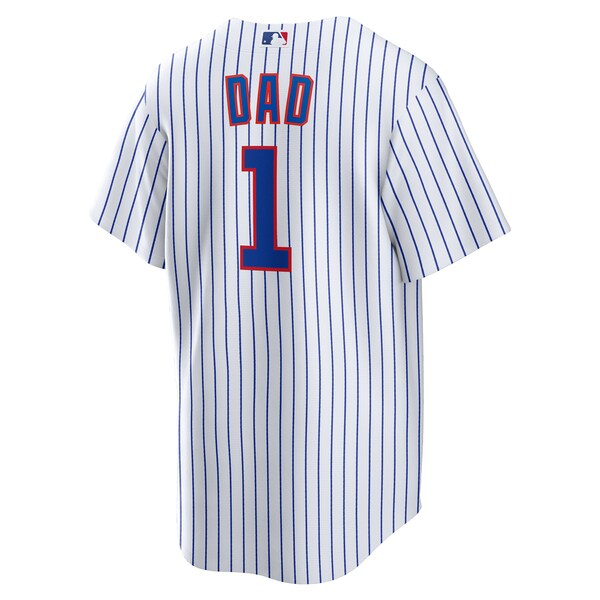 Chicago Cubs Nike #1 Dad Home Replica Jersey - White