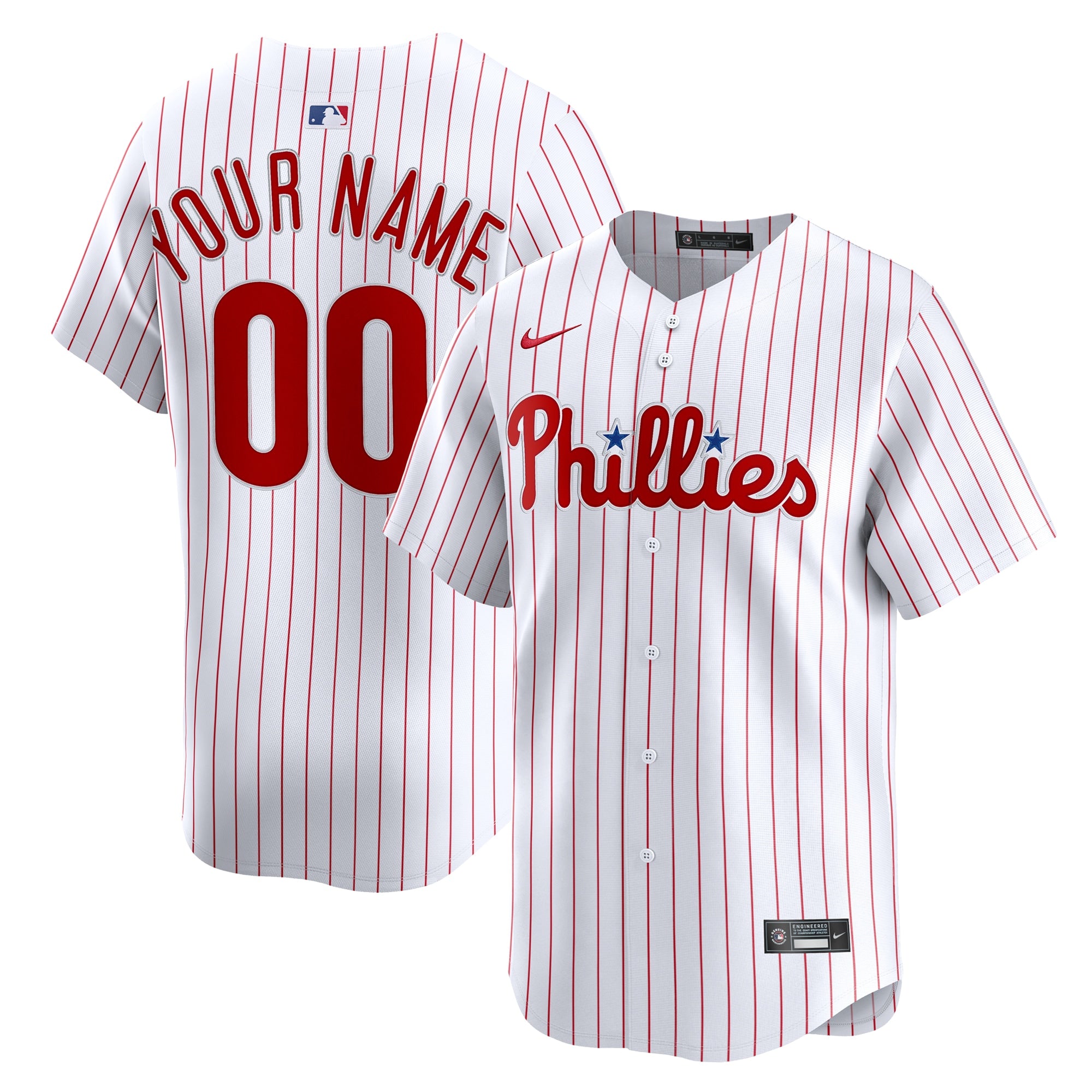 Philadelphia Phillies Nike Alternate Limited Custom Jersey - Light Blue/White