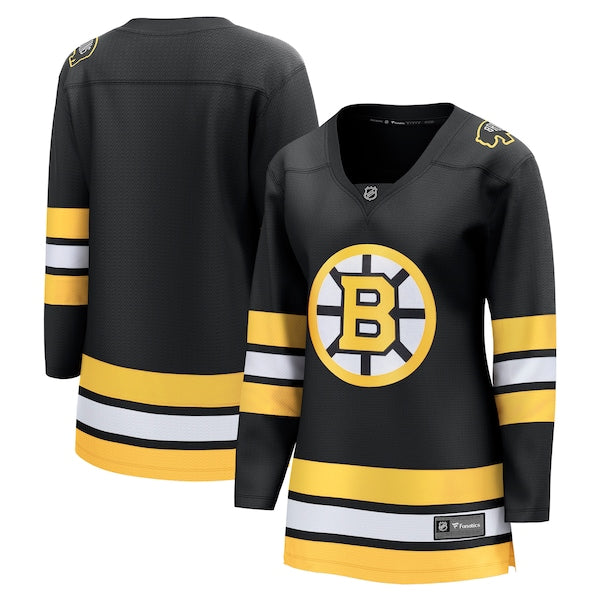 Boston Bruins  Women's Anniversary Home Breakaway Jersey - Black