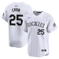 CJ Cron Colorado Rockies Nike Home Limited Player Jersey - White