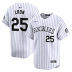 CJ Cron Colorado Rockies Nike Home Limited Player Jersey - White