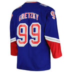 Wayne Gretzky New York Rangers Big & Tall Blue Line Player Jersey - Blue