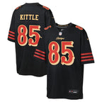 George Kittle San Francisco 49ers Nike Youth 2025 Rivalries Collection Game Jersey - Black