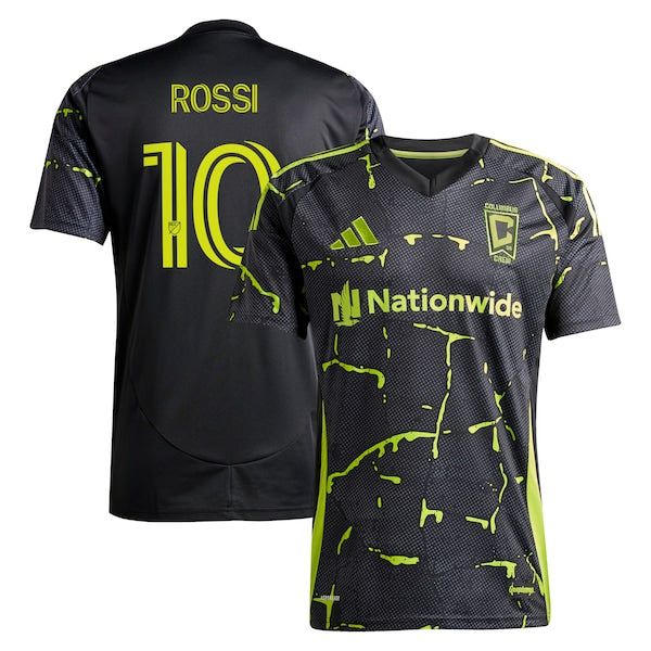 Diego Rossi Columbus Crew adidas 2025 The Goosebumps Kit Replica Player Jersey - Black