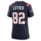 T.J. Luther New England Patriots Nike Women's Team Game Jersey -  Navy
