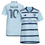 Daniel Salloi Sporting Kansas City adidas Women's 2024 Hoops 4.0 Replica Player Jersey – Light Blue