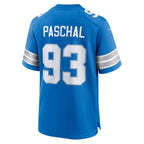 Josh Paschal Detroit Lions Nike Team Game Jersey -  Blue