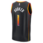 Devin Booker Phoenix Suns  Fast Break Replica Player Jersey - Statement Edition - Black