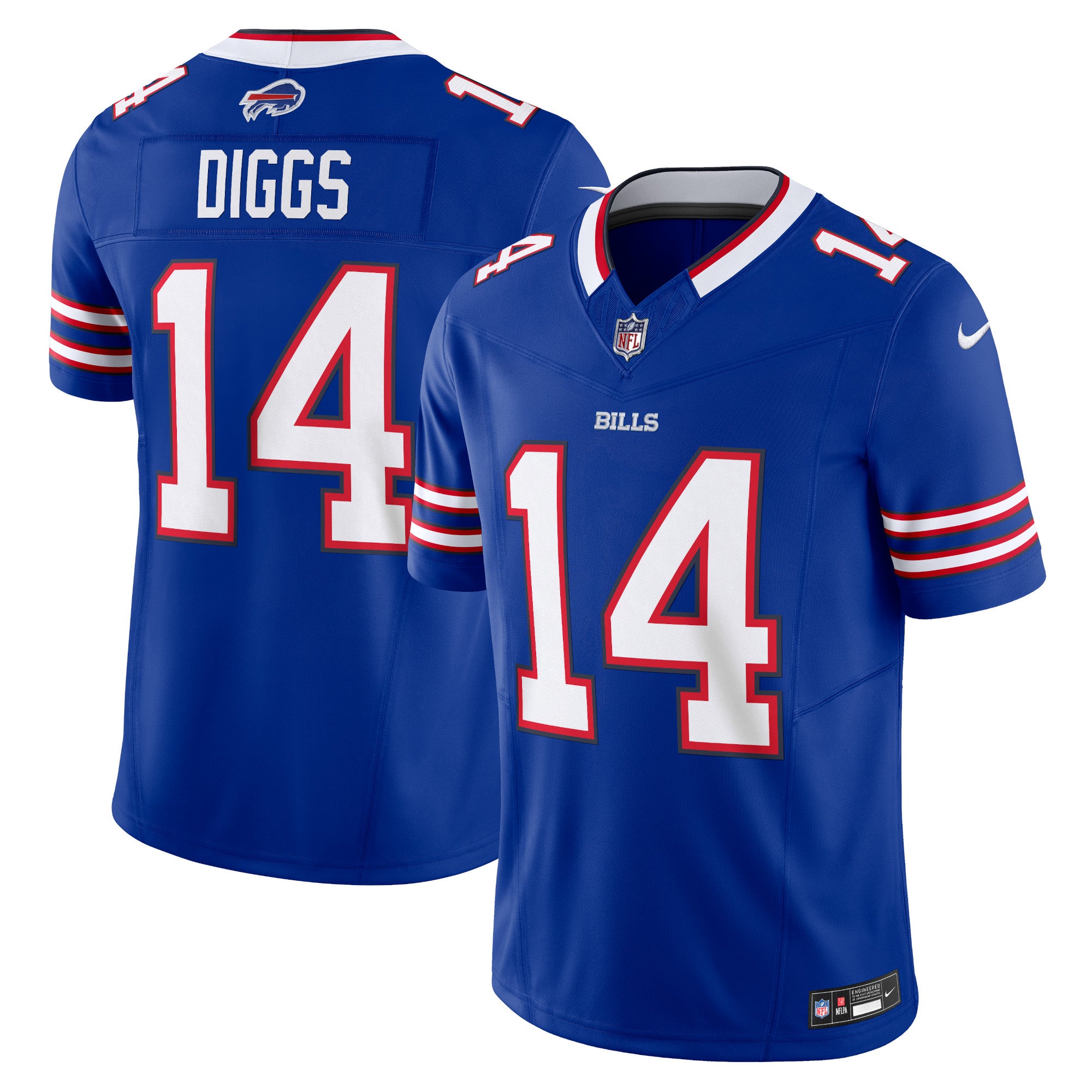 Stefon Diggs Buffalo Bills Nike Vapor F.U.S.E. Limited Jersey - White/Red/Royal