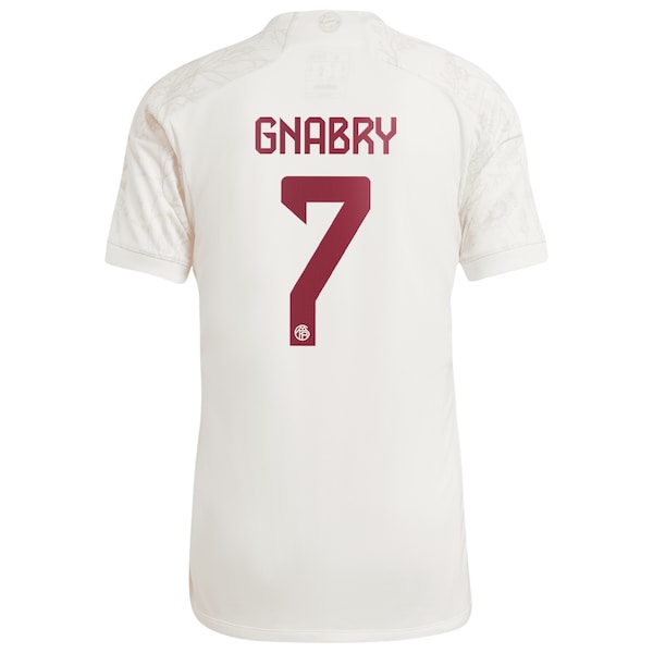 Serge Gnabry Bayern Munich adidas 2023/24 Third Replica Jersey - White