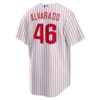 José Alvarado Philadelphia Phillies Nike Home  Replica Player Jersey - White