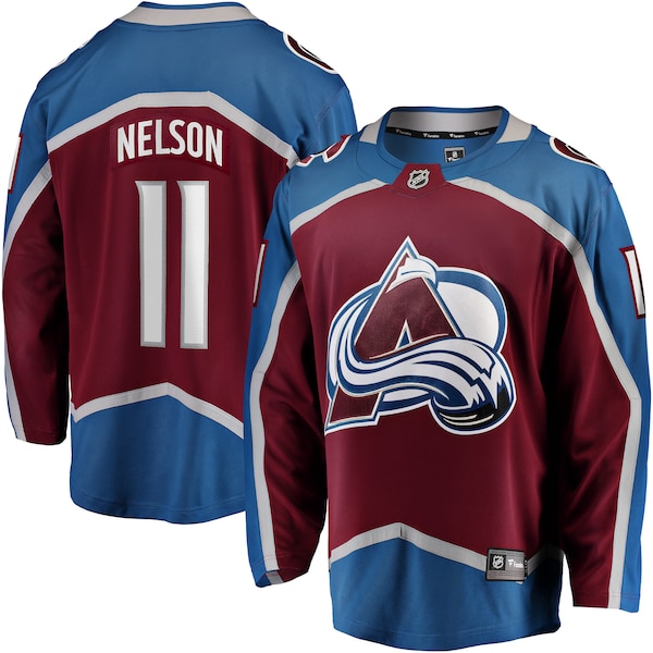 Brock Nelson Colorado Avalanche  Home Breakaway Jersey - Burgundy