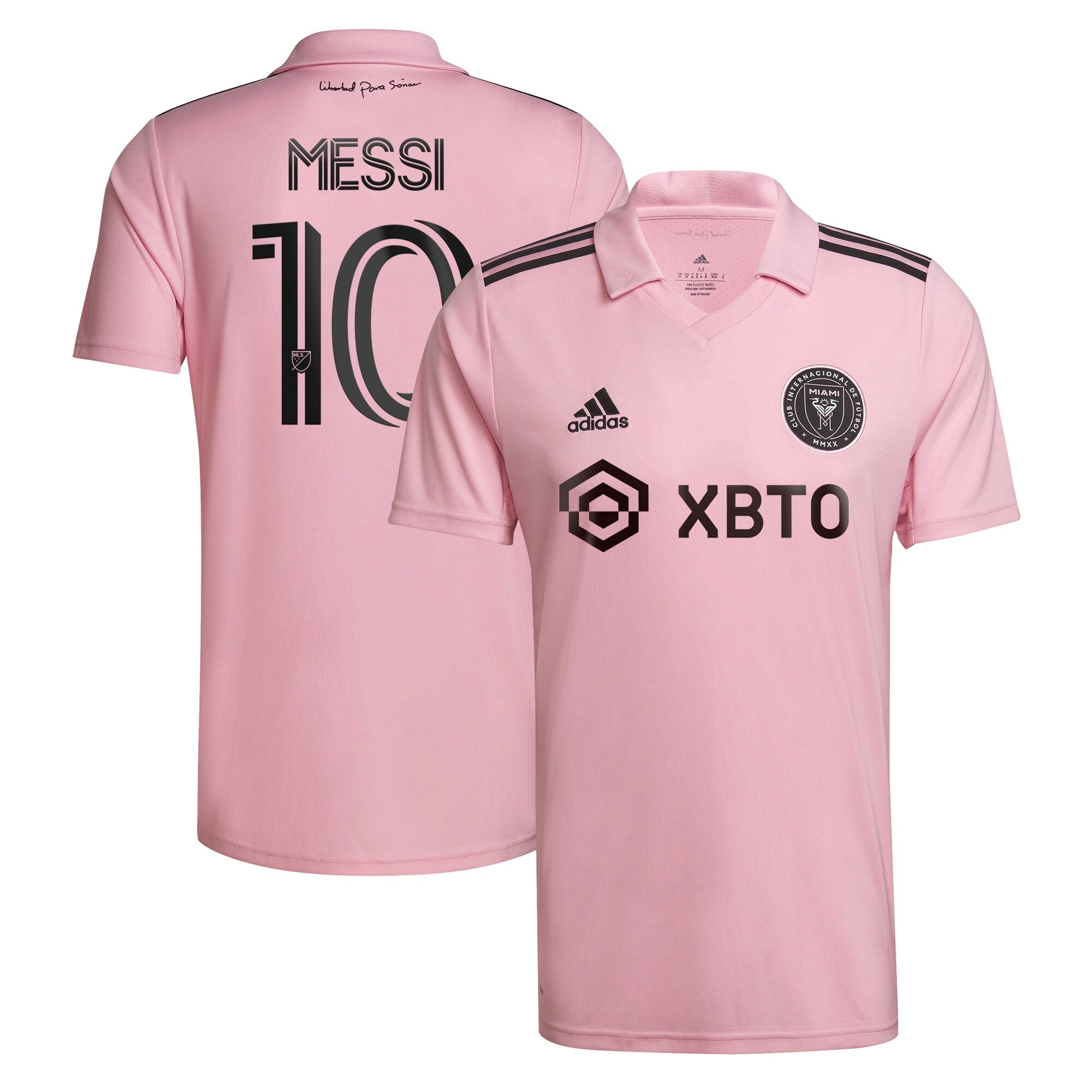 Lionel Messi Inter Miami CF adidas 2024 La Noche Replica Jersey - Black/Pink