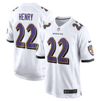 Derrick Henry Baltimore Ravens Nike White Game Jersey -  White