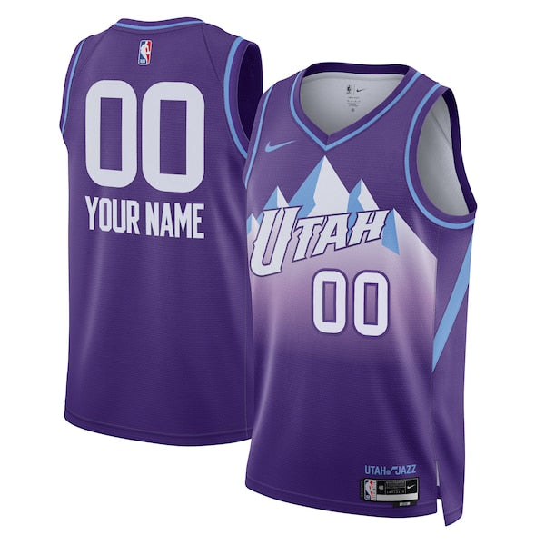 Utah Jazz Nike Unisex 2024/25 Custom Swingman Jersey - City Edition - Purple