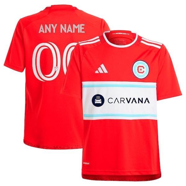 Chicago Fire adidas Youth 2024 Return To Red Replica Custom Jersey – Red