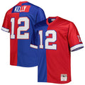 Jim Kelly Buffalo Bills Big & Tall Split Legacy Retired Player Replica Jersey - Royal/Red