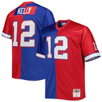 Jim Kelly Buffalo Bills Big & Tall Split Legacy Retired Player Replica Jersey - Royal/Red