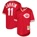 Barry Larkin Cincinnati Reds Youth Cooperstown Collection Mesh Batting Practice Jersey - Red