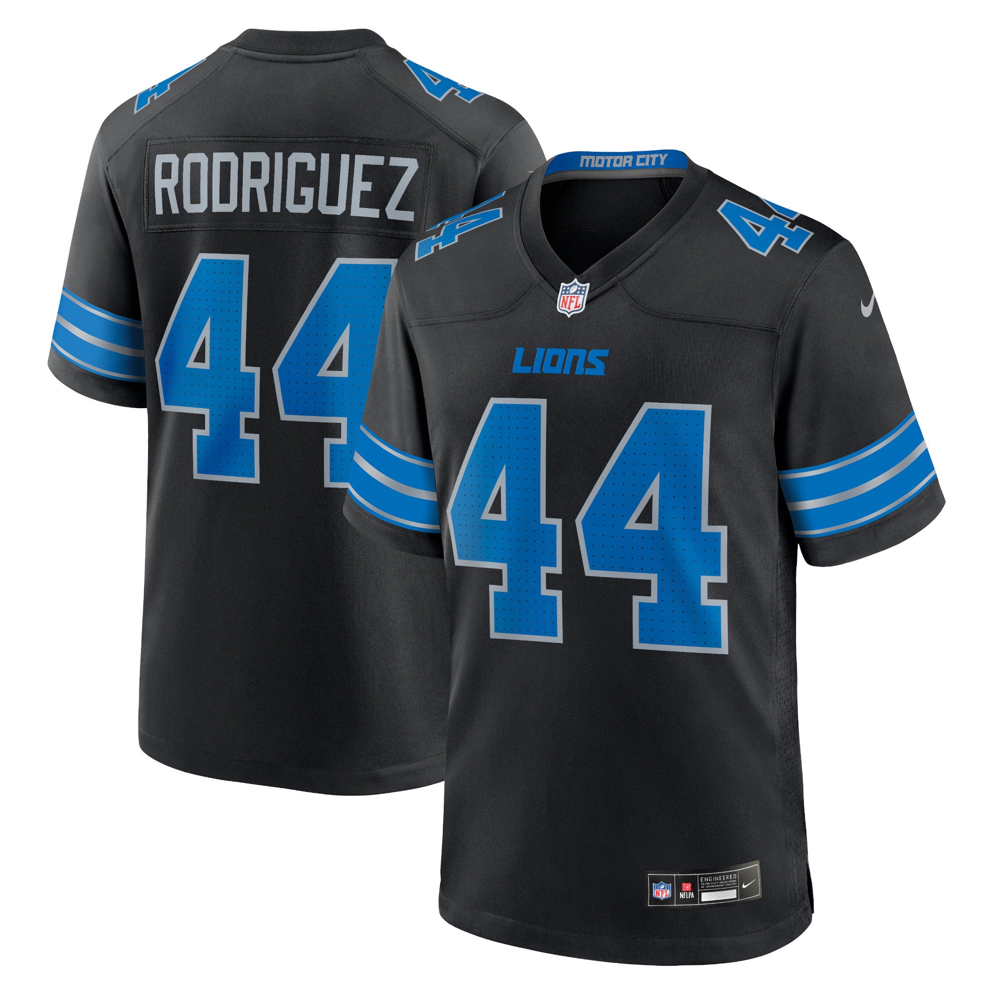 Malcolm Rodriguez Detroit Lions Nike Game Jersey - Blue