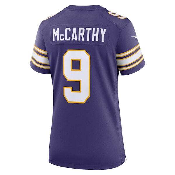 J.J. McCarthy Minnesota Vikings Nike Women's 2nd Alternate 2024 NFL Draft First Round Pick Player Game Jersey - Purple