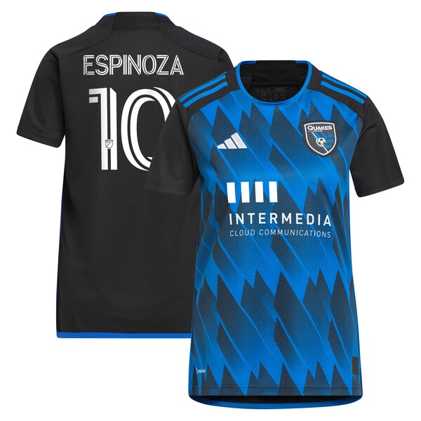 Cristian Espinoza San Jose Earthquakes adidas Women's 2023 Active Fault Jersey Replica Jersey - Blue