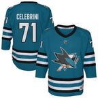 Macklin Celebrini San Jose Sharks Youth Alternate Replica Player Jersey - Teal