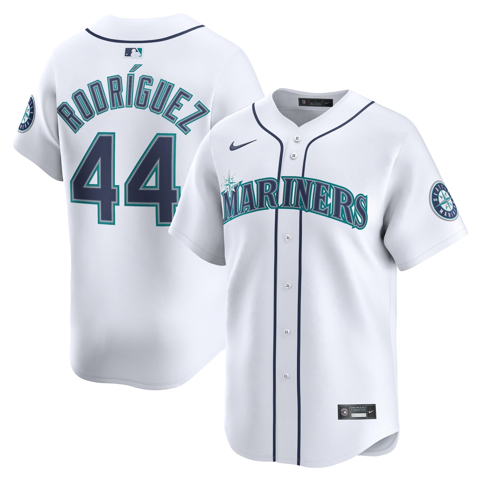 Men's Seattle Mariners Julio Rodríguez Nike Alternate Limited Player Jersey - Teal/White