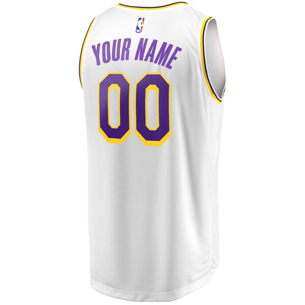 Los Angeles Lakers  Youth Fast Break Replica Custom Jersey - Association Edition - White