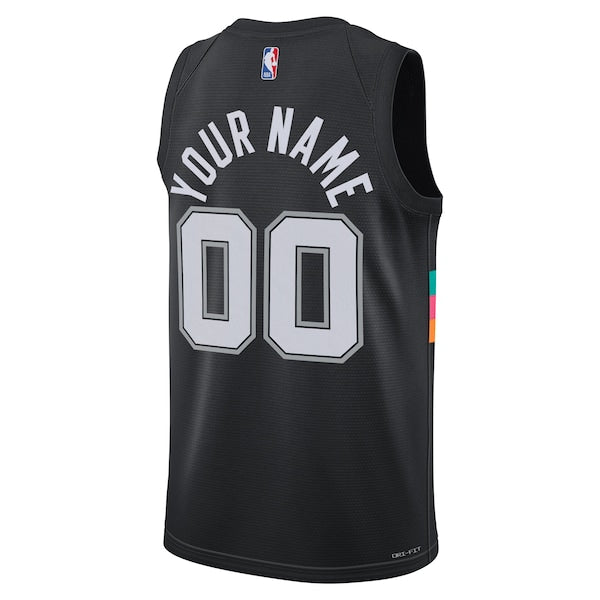 San Antonio Spurs Nike Unisex 2025/26 City Edition Swingman Custom Jersey - Black