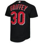 Ken Griffey Jr. Cincinnati Reds Cooperstown Collection Authentic Mesh Batting Practice Jersey - Black