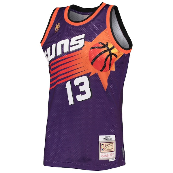 Steve Nash Phoenix Suns 1996/97 Hardwood Classics Swingman Jersey - Purple