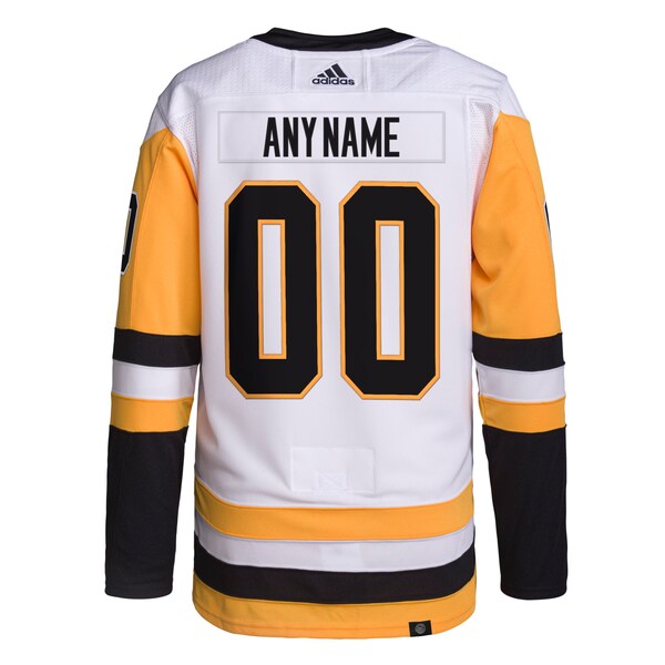 Pittsburgh Penguins adidas  Away  Primegreen Authentic Custom Jersey - White