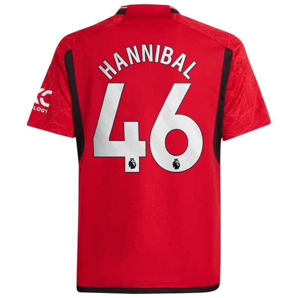 Hannibal Mejbri Manchester United adidas Youth Replica Player Jersey – Red