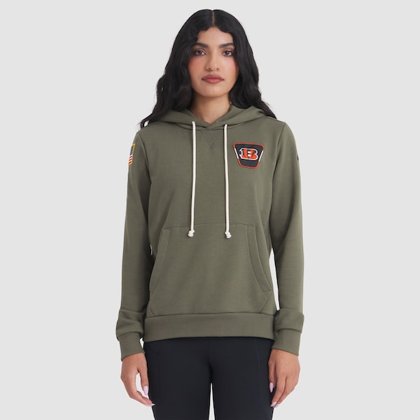 Cincinnati Bengals Nike Women's 2025 Salute to Service Sideline Standard Issue Dri-FIT Hoodie - Olive