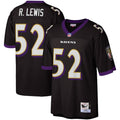 Men's  Ray Lewis Black Baltimore Ravens Legacy Replica Jersey