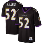 Men's  Ray Lewis Black Baltimore Ravens Legacy Replica Jersey