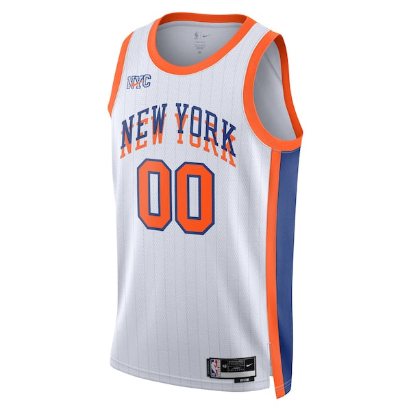 New York Knicks Nike Unisex 2024/25 Custom Swingman Jersey - City Edition - White