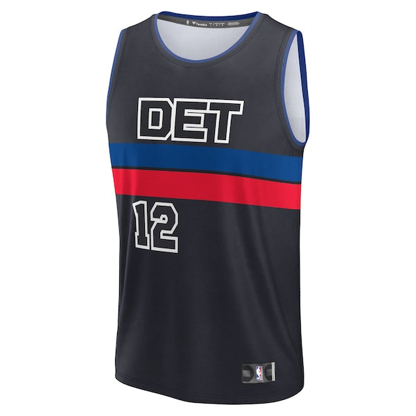 Tobias Harris Detroit Pistons  Fast Break Player Jersey - Statement Edition - Black