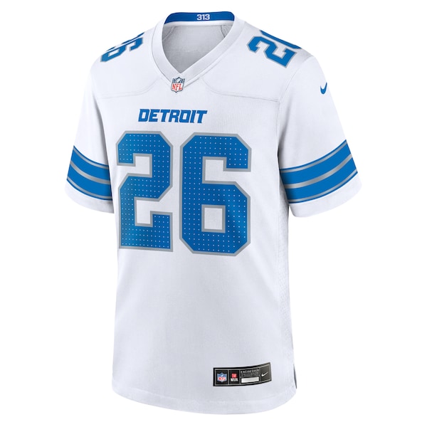 Jahmyr Gibbs Detroit Lions Nike Game Jersey - White