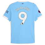 Erling Haaland Manchester City Puma 2025/26 Home Authentic Player Jersey - Sky Blue/Green