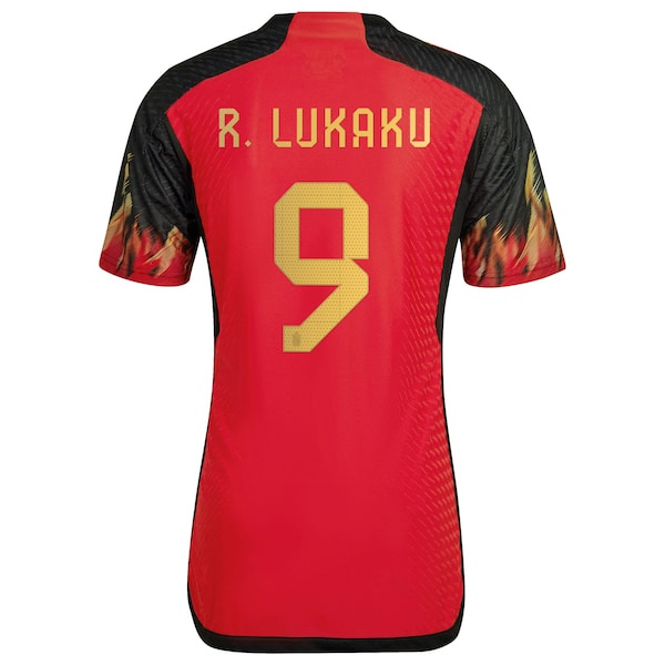 Romelu Lukaku Belgium National Team adidas 2022/23 Home Authentic Jersey - Red
