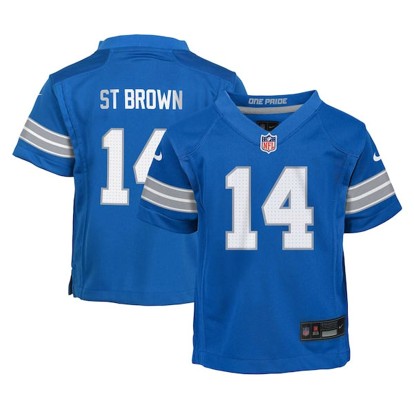 Amon-Ra St. Brown Detroit Lions Nike Preschool Player Game Jersey - Blue