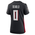 Divine Deablo Atlanta Falcons Nike Women's Team Game Jersey -  Black