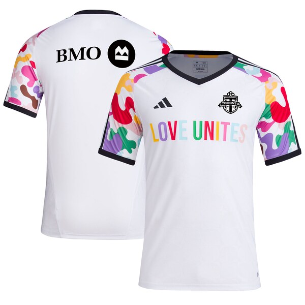 Toronto FC adidas 2024 Pride Pre-Match Top - White